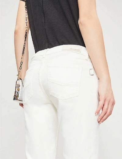 Zadig & Voltaire Ava Raw-hem Skinny High-rise Jeans In Judo