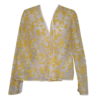 Pre-owned Carven Jacket In Yellow