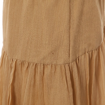 Pre-owned Ralph Lauren Silk Mid-length Skirt In Beige