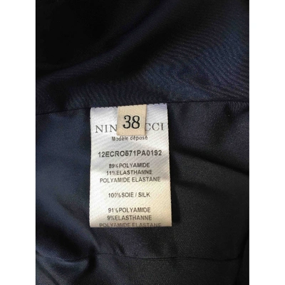 Pre-owned Nina Ricci Mid-length Dress In Blue
