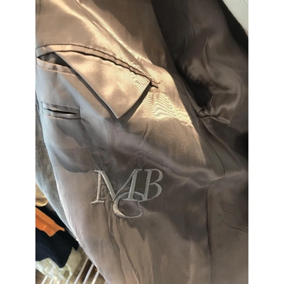 Pre-owned By Malene Birger Linen Coat In Gold
