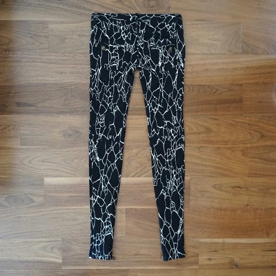 Pre-owned Balmain Black Cotton Trousers