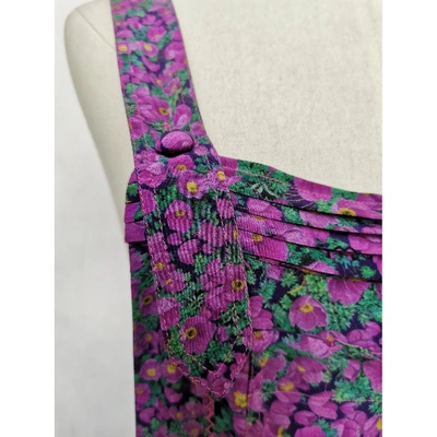 Pre-owned Roberto Cavalli Silk Jumpsuit In Multicolour