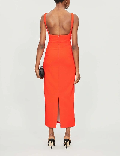 Shop Emilia Wickstead Mathilda Sweetheart Crepe Maxi Dress