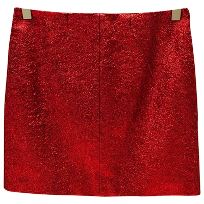 Pre-owned Saint Laurent Red Skirt