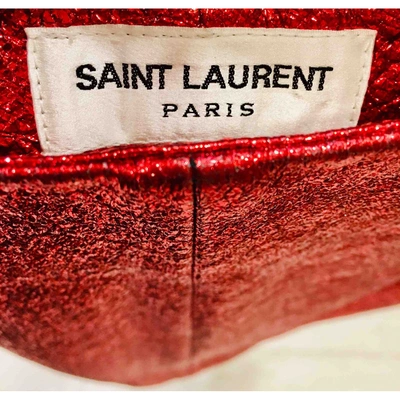 Pre-owned Saint Laurent Red Skirt