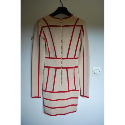 Pre-owned Balmain Beige Dress