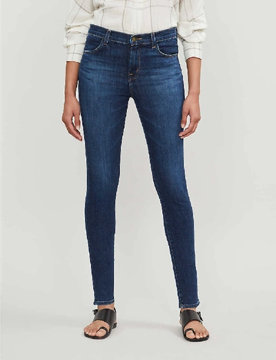 Shop J Brand Alana Cropped Skinny Mid-rise Jeans In Arcade