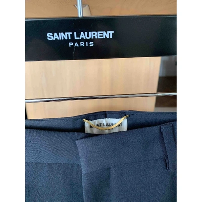Pre-owned Saint Laurent Navy Wool Jacket