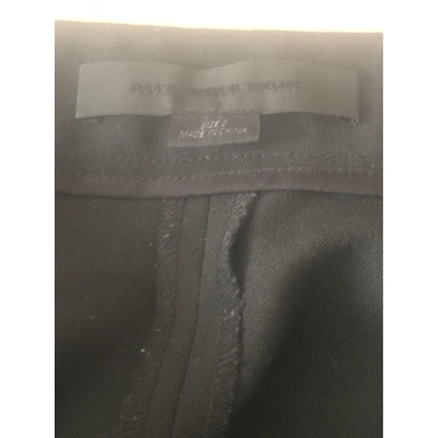 Pre-owned Alexander Wang Wool Trousers In Black