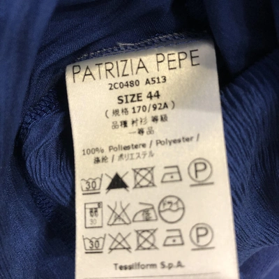 Pre-owned Patrizia Pepe Blue Polyester Top