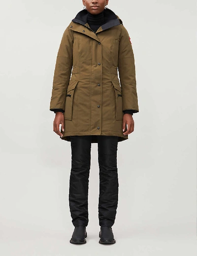 Shop Canada Goose Kinley Hooded Woven Jacket In Military