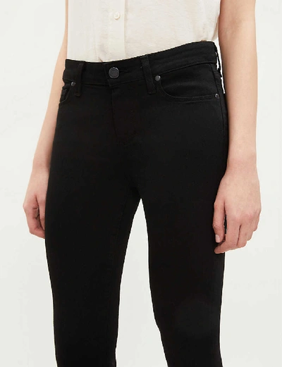 Shop Paige Womens Black Overdye Verdugo Crop Skinny Mid-rise Jeans