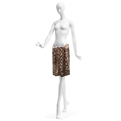 Pre-owned Just Cavalli Mid-length Skirt In Brown