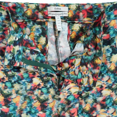 Pre-owned Erdem Slim Pants In Multicolour