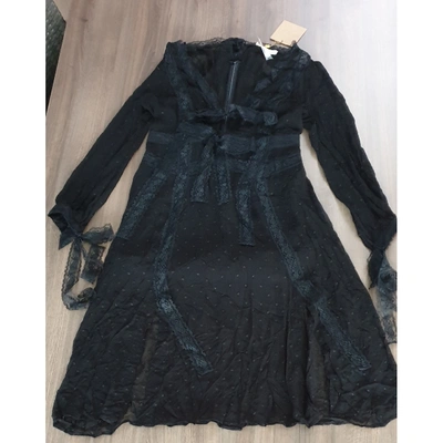 Pre-owned Stevie May Lace Mid-length Dress In Black