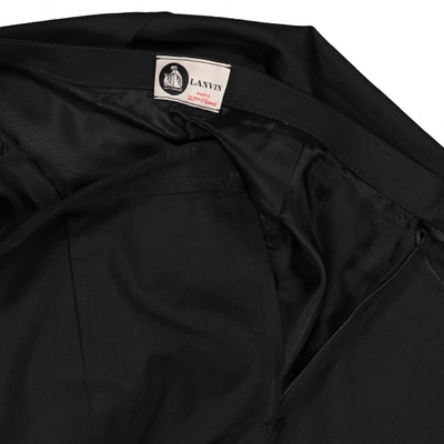 Pre-owned Lanvin Mid-length Skirt In Black