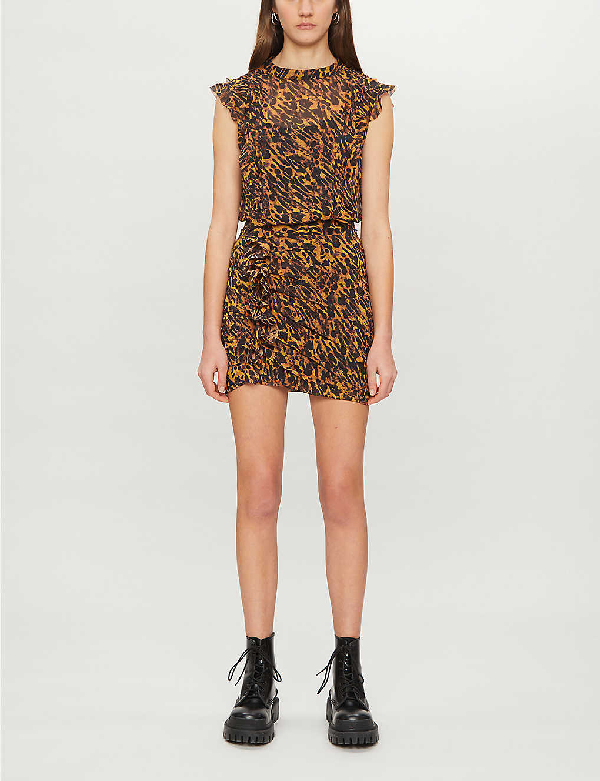 animal print mini dress