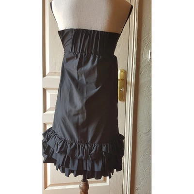 Pre-owned American Retro Mini Dress In Black