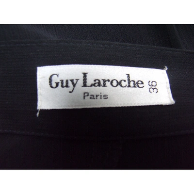 Pre-owned Guy Laroche Mid-length Skirt In Black