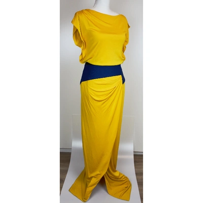 Pre-owned Vionnet Maxi Dress In Yellow