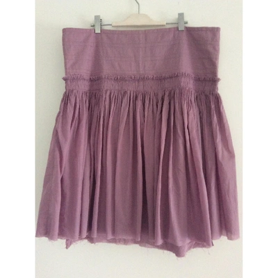 Pre-owned Claudie Pierlot Mid-length Skirt In Purple