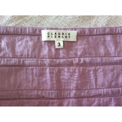 Pre-owned Claudie Pierlot Mid-length Skirt In Purple