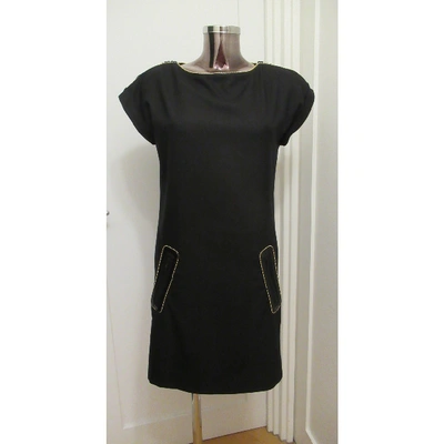 Pre-owned Viktor & Rolf Wool Mini Dress In Black