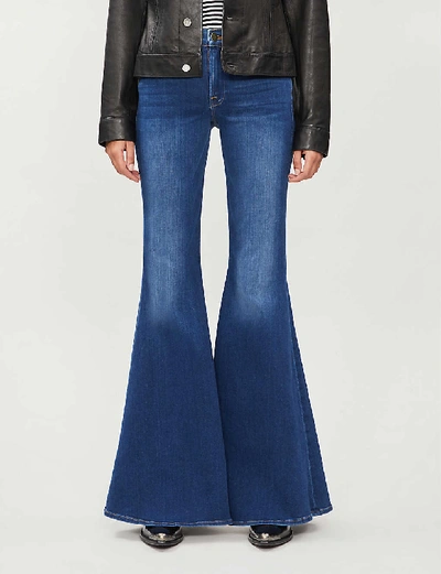 Shop Frame Le High Super Flare Stretch-denim Jeans In Cantine