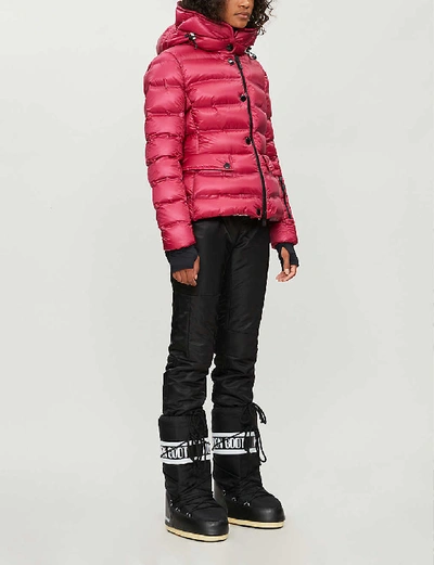 Shop Moncler Grenoble Armotech High-neck Padded Shell Jacket In Berry