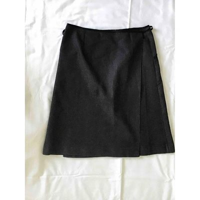 Pre-owned Claudie Pierlot Black Denim - Jeans Skirt