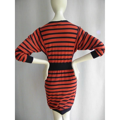 Pre-owned Louis Vuitton Wool Dress In Red