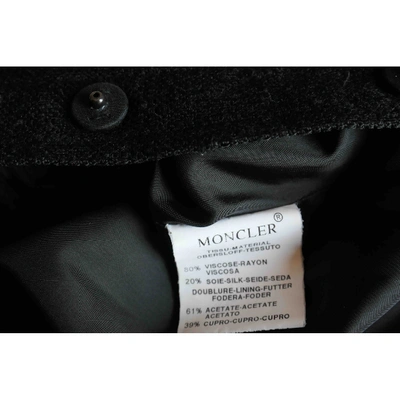 Pre-owned Moncler Linen Jacket In Black