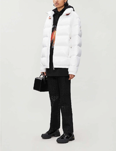 Shop Moncler Genius X 1017 Alyx 9sm Deimos High-neck Shell Padded Jacket In White