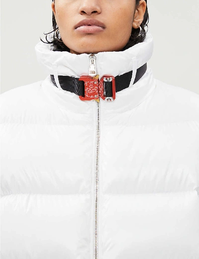 Shop Moncler Genius X 1017 Alyx 9sm Deimos High-neck Shell Padded Jacket In White