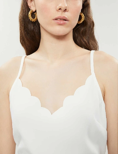 Shop Ted Baker Scalloped Crepe Camisole