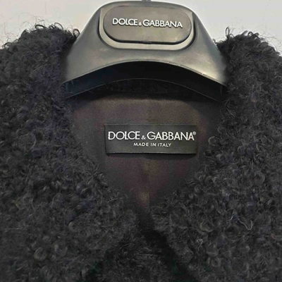 Pre-owned Dolce & Gabbana Wool Coat In Black