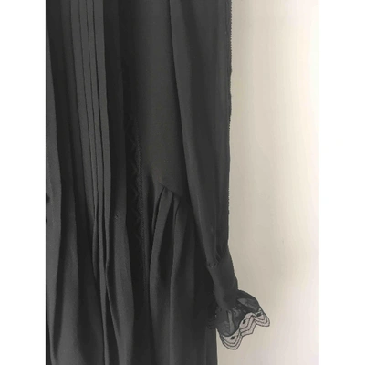 Pre-owned Philosophy Di Lorenzo Serafini Silk Mini Dress In Black