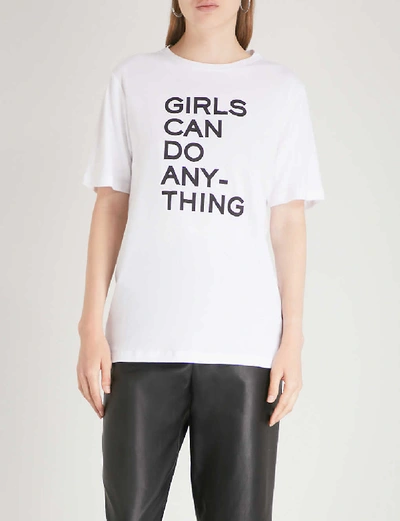 Shop Zadig & Voltaire Zadig&voltaire Women's Blanc Bella Cotton-jersey T-shirt