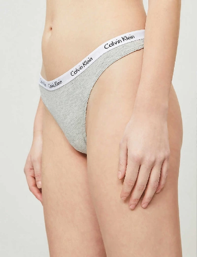 Calvin Klein Modern Cotton Blend Hipster Briefs In 020 Grey Heather