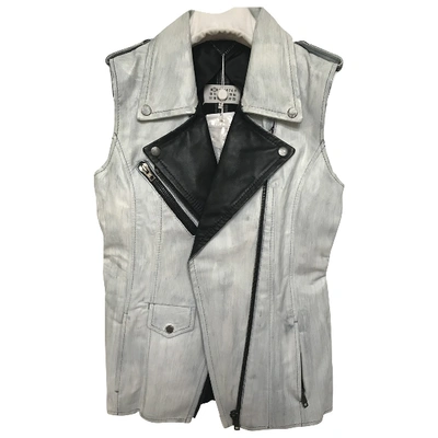 Pre-owned Maison Margiela White Leather Jacket