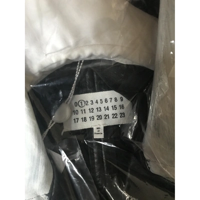 Pre-owned Maison Margiela White Leather Jacket