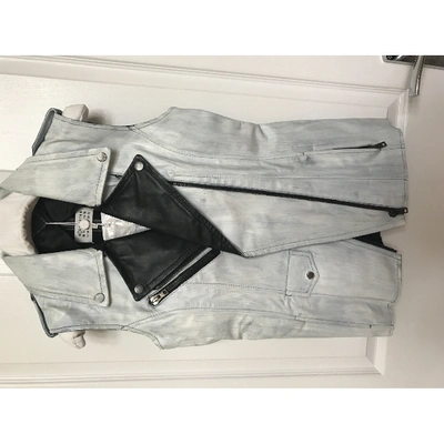 Pre-owned Maison Margiela White Leather Jacket