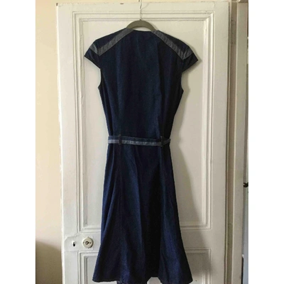 Pre-owned Mcq By Alexander Mcqueen Blue Denim - Jeans Dress