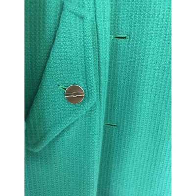 Pre-owned Fendi Wool Coat In Green