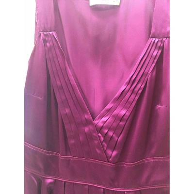 Pre-owned Prada Silk Mini Dress In Purple