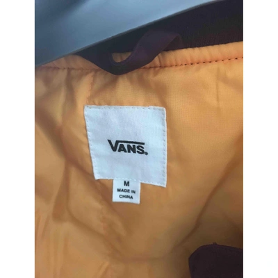 Pre-owned Vans Jacket In Burgundy