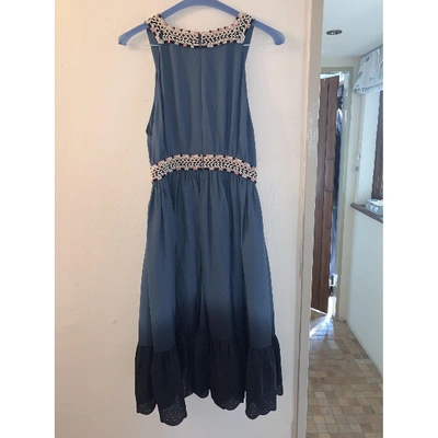 Pre-owned Barbara Bui Blue Silk Dress