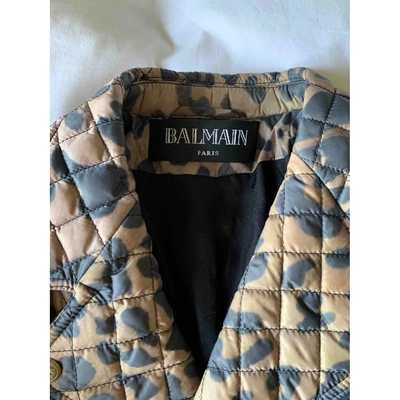 Pre-owned Balmain Jacket In Camel