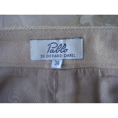 Pre-owned Pablo Wool Maxi Skirt In Camel